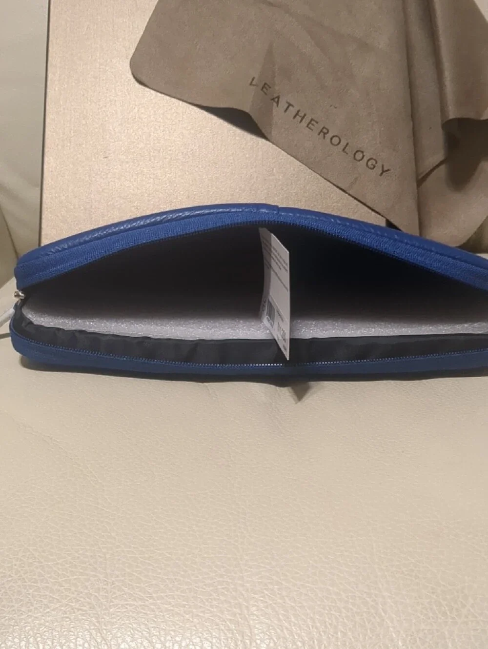 Leatherology Blue Leather Tablet Sleeve - Premium Protective Case